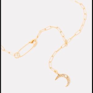 LOREN STEWART
Lunar Safety Pin Lariat Necklace